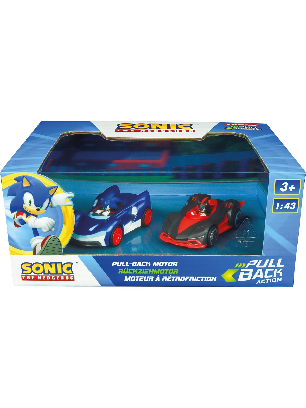 Carrera - Pull Back Auto Team Sonic Racing - Sonic vs. Shadow Twin Pack