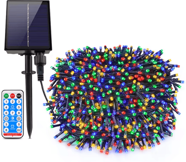 Inspire Curations 100M Solar Fairy String Lights With 1000 LEDs rgb 100m 1000leds