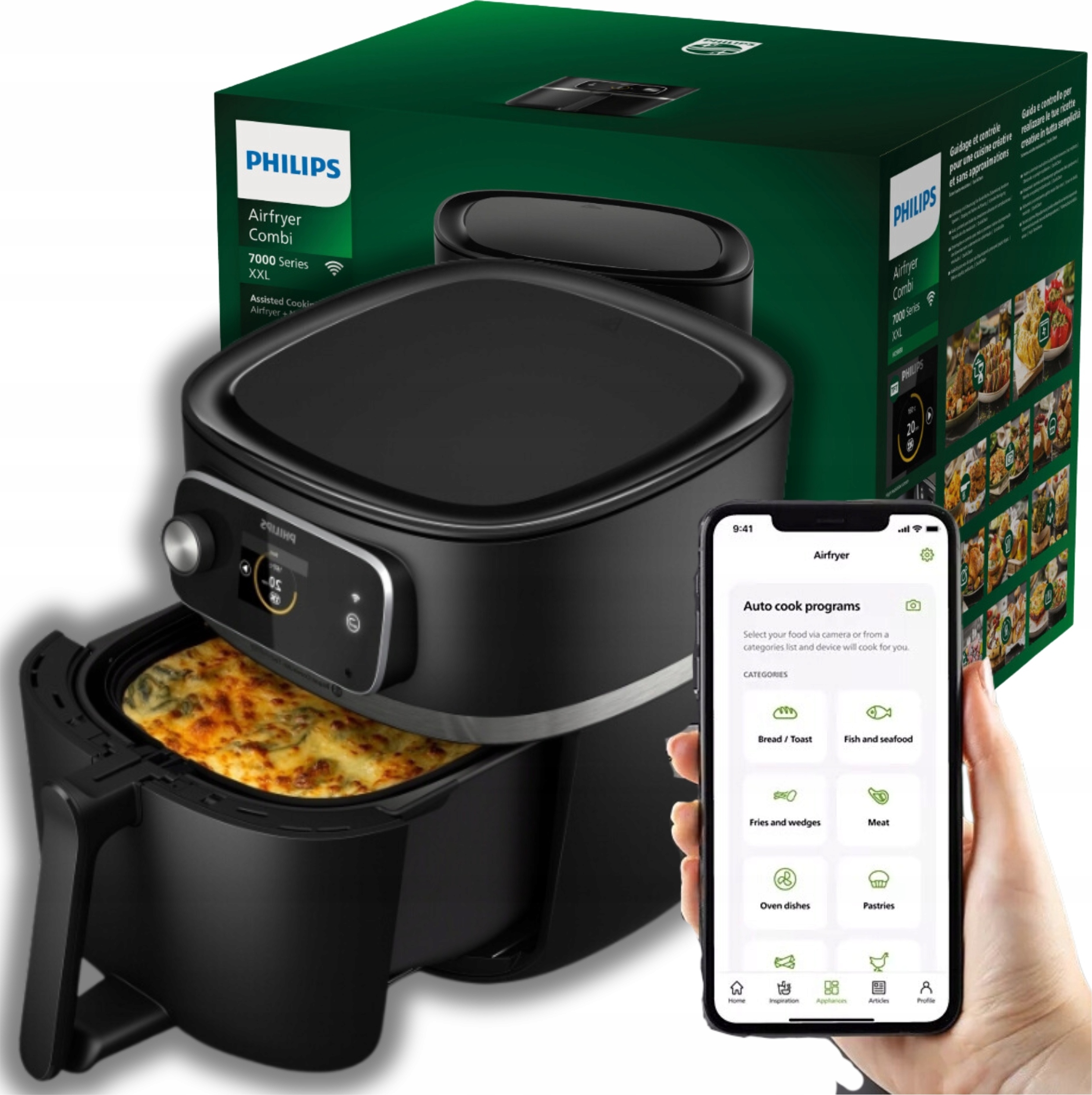 Philips Ovi Smart 2.0 Xxl: 22 Funktionen, Rapid Combiair, 8,3 l Fritteuse