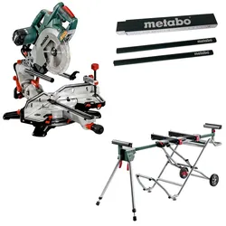 Metabo Kappsäge KGSV 72 XACT SYM + KSU 251 mobile, Zollstock und 2 Bleistifte
