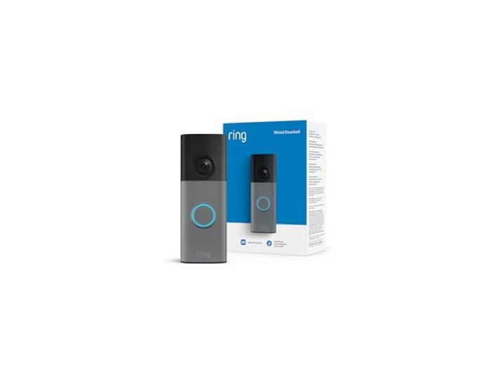 Ring Bedrade videodeurbel (Wired Video Doorbell) (nieuwste generatie) Deurbelcamera Retinal 2K, tot 6x verbeterde zoom Breed gezichtsveld Gratis Ring-proefabonnement van 30 dagen