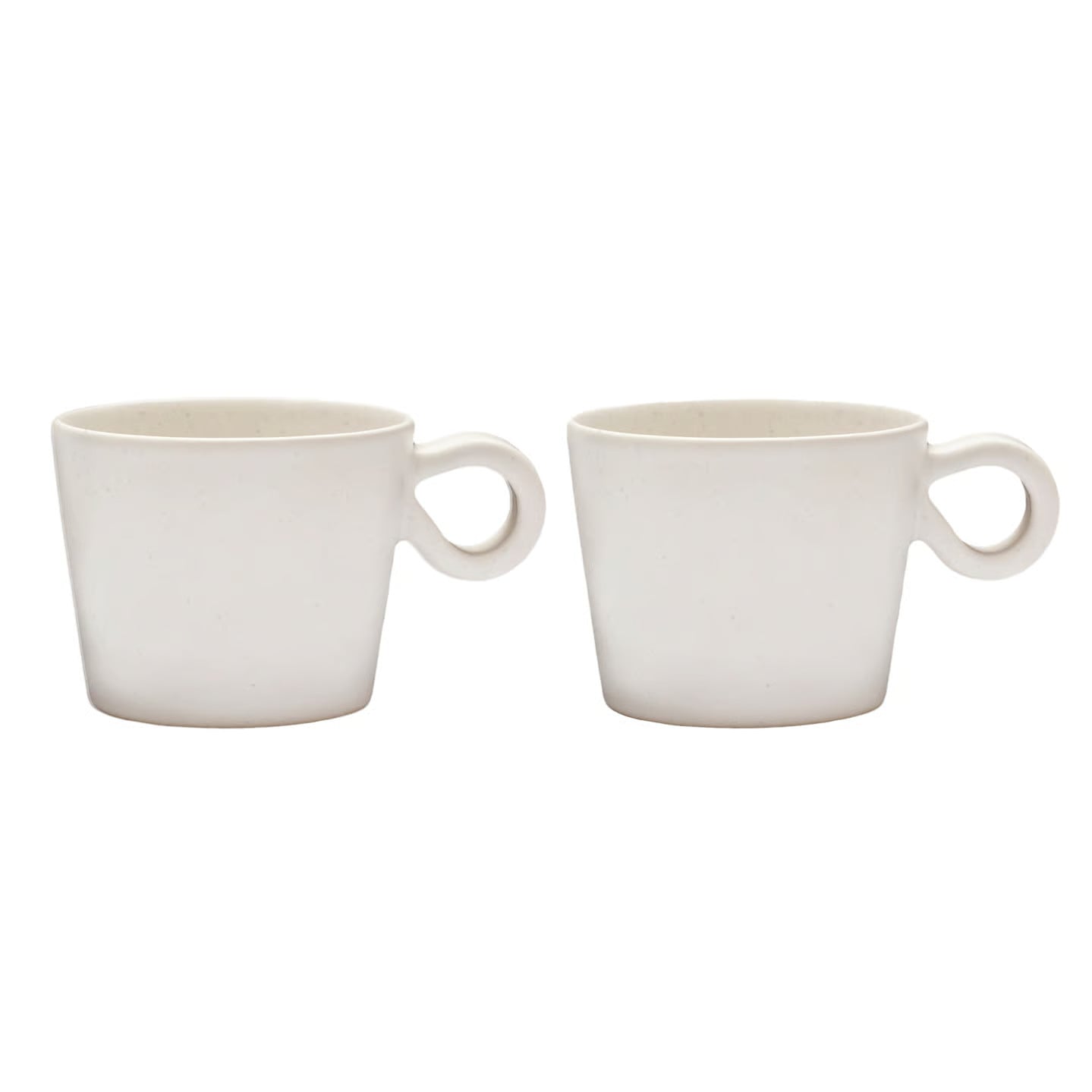 PotteryJo Daria kop met oor 2-pack Cotton white