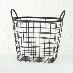 BOLTZE Korb Salerno, H 36 cm, Metall, Material: Eisen