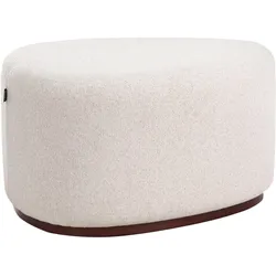POUF Stoff Hellbeige Saco