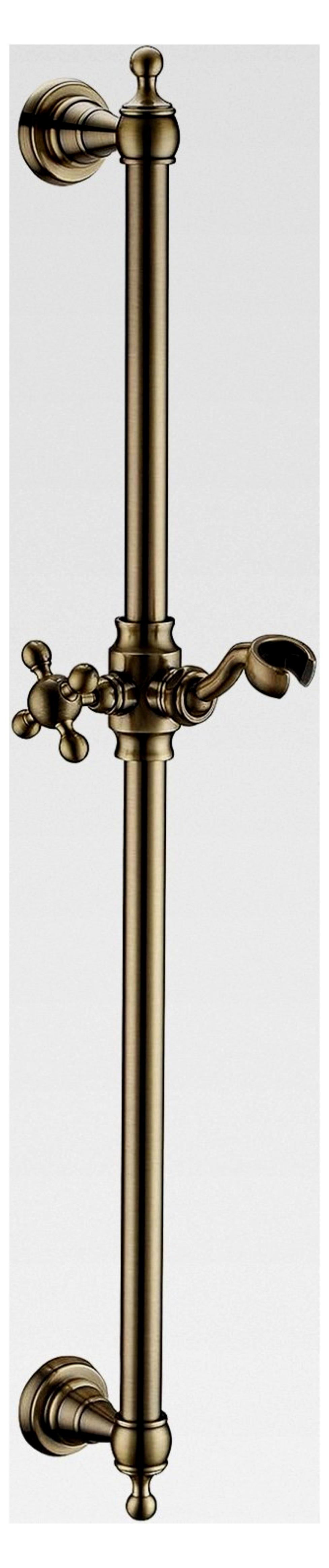 Duschstange Bronze im Retro-Design