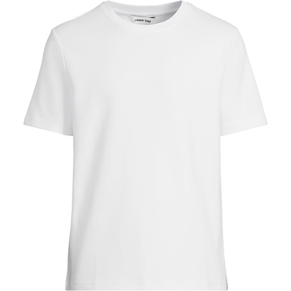 Seriously Soft T-Shirt, Herren, size: regular, Weiß, Baumwolle/Polyester/Baumwoll-Mischung, by Lands' End