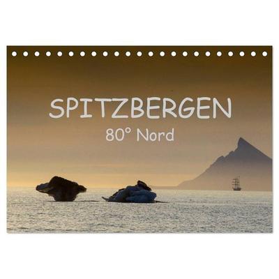 Spitzbergen 80° Nord (Tischkalender 2027 DIN A5 quer), CALVENDO Monatskalender