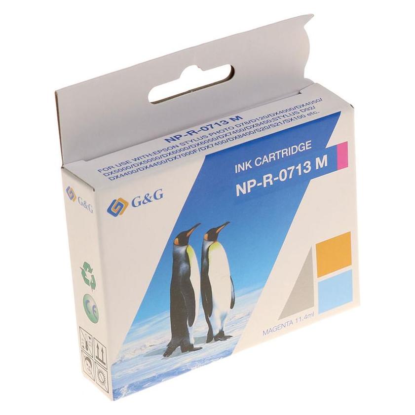 G&G Kompatible Tintenpatrone, Magenta, für Epson T0713 (M) (3546)