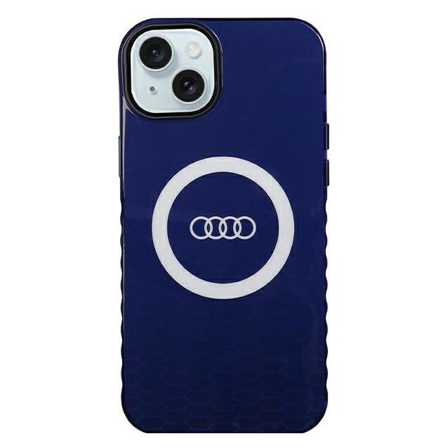 Audi IML Big Logo MagSafe Case iPhone 15 Plus / 14 Plus 6.7" niebieski/navy blue hardcase AU-IMLMIP1 (Apple iPhone 15 Plus) (1687865200)