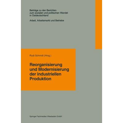 Reorganisierung und Modernisierung der industriellen Produktion, Taschenbuch von , Springer, 978-3-663-11300-3