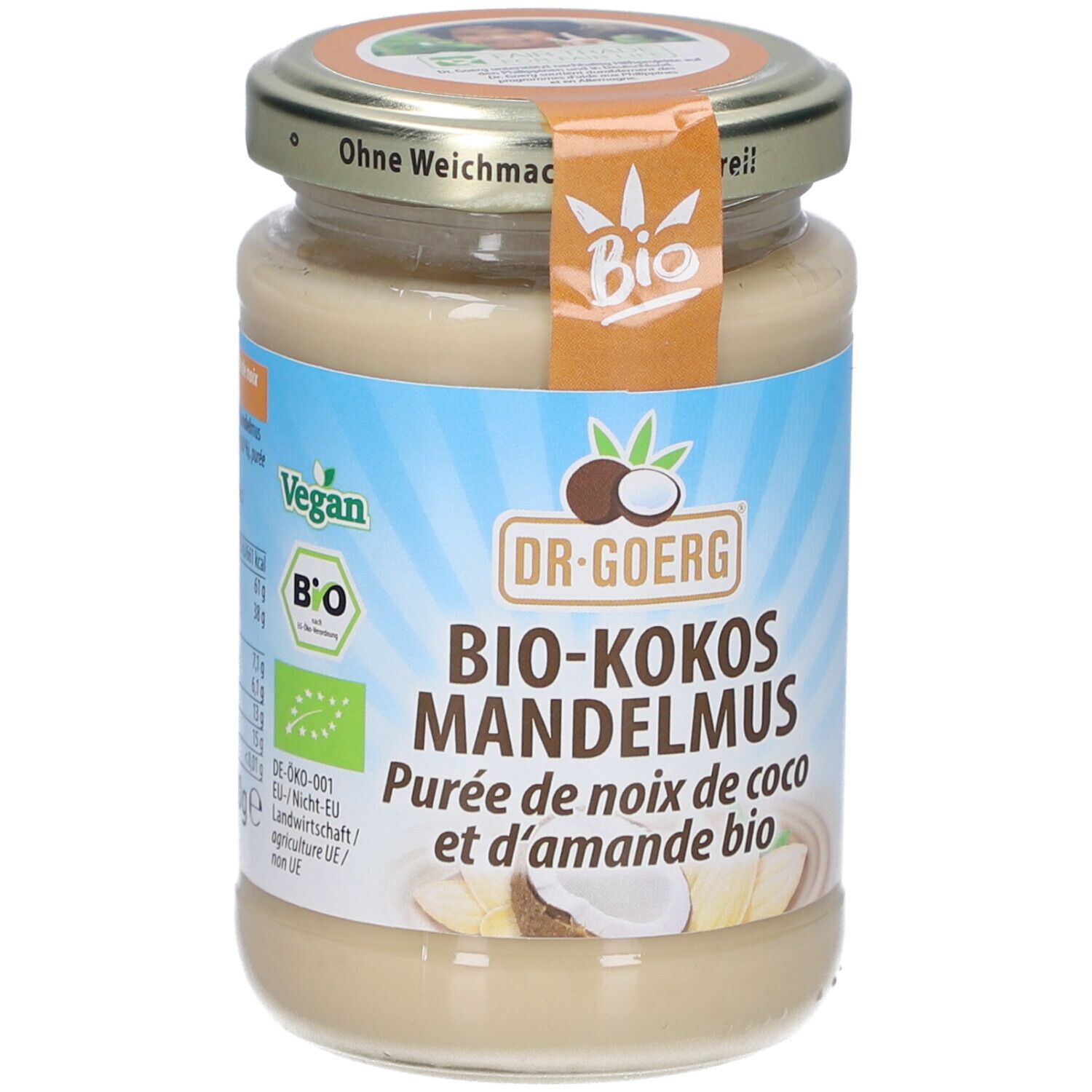 Bio-Kokos-Mandelmus 200 g Creme