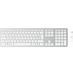 CONCEPTRONIC USB Tastatur slim USB-A/USB-C Layout PT ws