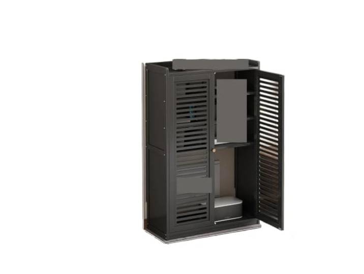 ‌WiFi-Organizer-Schrank ohne Bohren Wandmontiertes Router-Regal mit Abdeckung(Color 8)