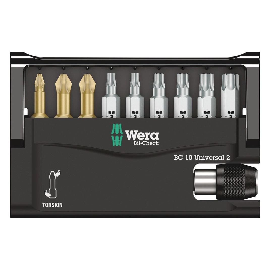 Wera Bit-Check 10 Universal 2 (Kreuz Pozidriv PZ) (05134200001)