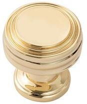 "Utopia Alley Athen Cabinet Ring Pull Knob -Deco Gold Drawer Pull Knobs 1.19"""