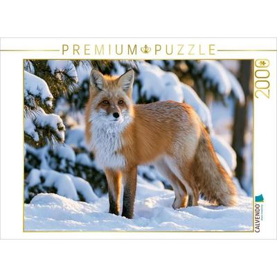 CALVENDO Puzzle König des Winterwaldes | 2000 Teile Lege-Größe 90x67cm Foto-Puzzle für glückliche Stunden
