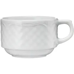 Kaffeetasse, Porzellan, weiß, Serie Aphrodite, Lubiana, 0,19 Liter