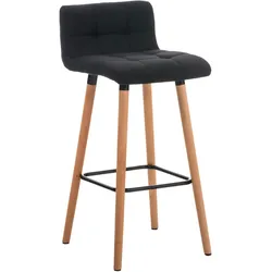 CLP Barhocker Lincoln Stoff schwarz