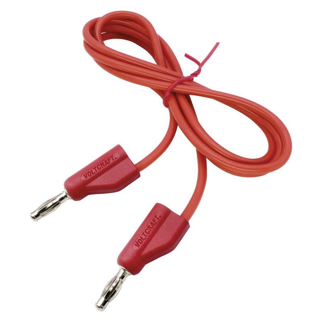 Voltcraft VC-10906895 Multimeter-Zubehör Testleitungssatz Rot (1 m) (VC-10906895)