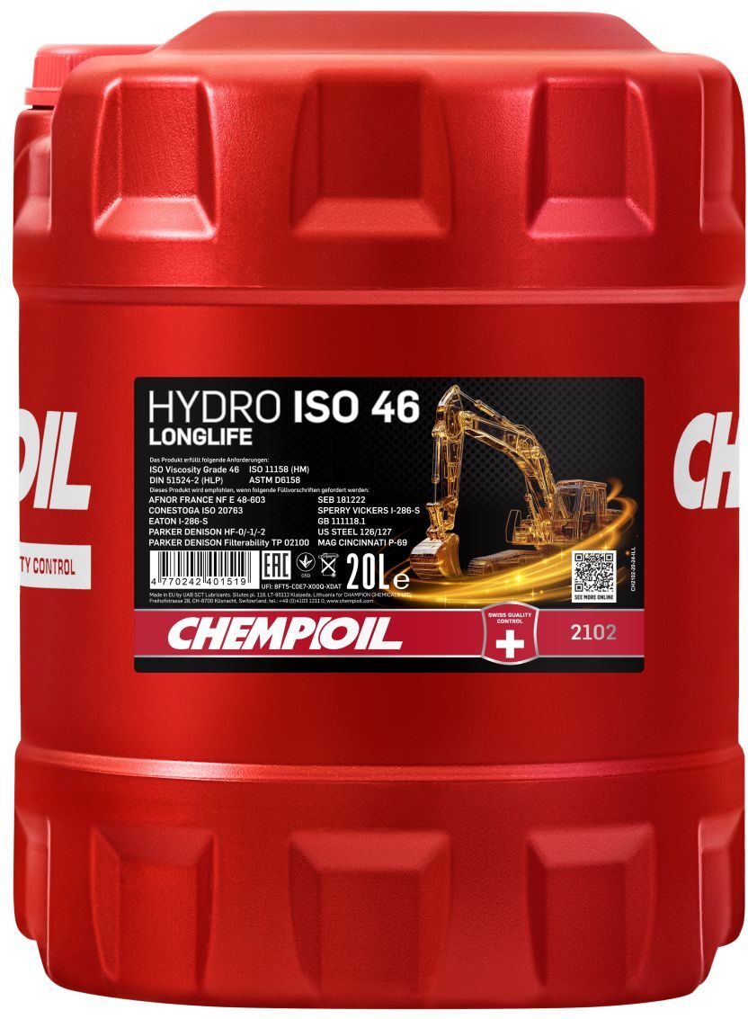 Hydrauliköl CHEMPIOIL Hydro HLP 37 20L