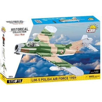 COBI Historical Collection 5824 - Lim-5 Polish Air Force 1959, Kampfflugzeug, Cold War, Bauset