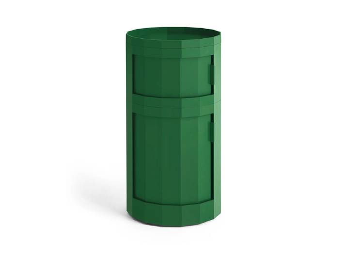 HAY - Facet Cabinet 110 mit Füssen und Rollen, spinach green