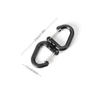 Swivel Camping Carabiner Clip Double S Hook For Backpacks & Outdoor Gear s