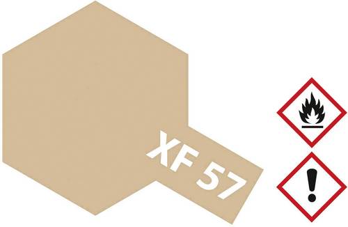 Tamiya Acrylfarbe Buff (Gelbbraun) (matt) XF-57 Glasbehälter 23ml