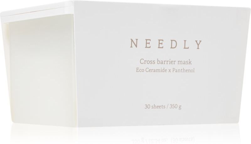 NEEDLY Crossbarier Mask moisturising face sheet mask to strengthen the skin barrier large pack 30 pc