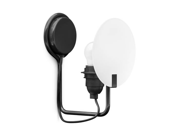 Applique murale Bugia, noire, à 1 lampe - Stilnovo - Salon / séjour - Design - Métal - À ampoule unique