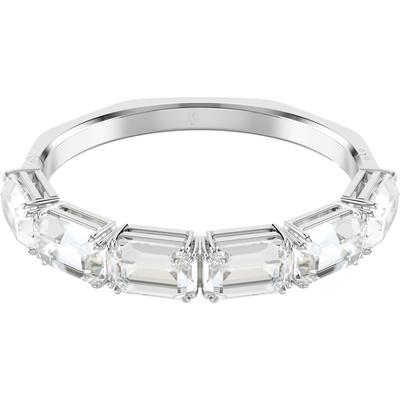 Armreif SWAROVSKI "Schmuck Geschenk Armschmuck Millenia" Gr. S, silber (metallfarben, kristallweiß, kristallweiß), Armbänder, Damen, S, Metall, Armreif, mit Swarovski Kristall