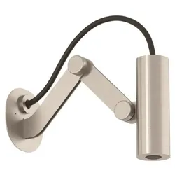 KLUDI-ASANA Lampen-Kopfbrause Wandmontage Stainless Brushed Nickel 69210N5-00