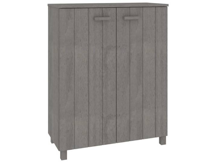 Armoire à chaussures(bonne ventilation) - Meuble d Entrée Couloir - HAMAR Gris clair 85x40x108 cm Pin massif qzn93e