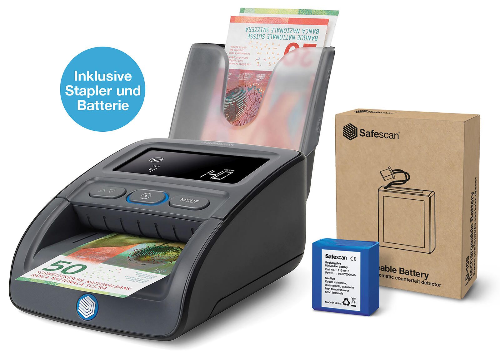 Safescan Geldscheinprüfgerät 155-S (G2) Complete 112-0732