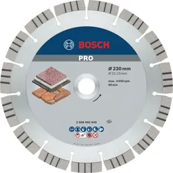 Bosch PRO Diamanttrennscheibe Best for Stone - 2608602645