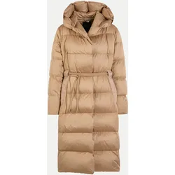Langer Daunenmantel Beige 44
