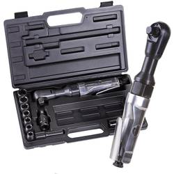 Aerotec AeroTEC 201354, Chrom Druckluft-Umschaltknarre 1/2 (12.5 mm) 6.3 bar inkl. Koffer