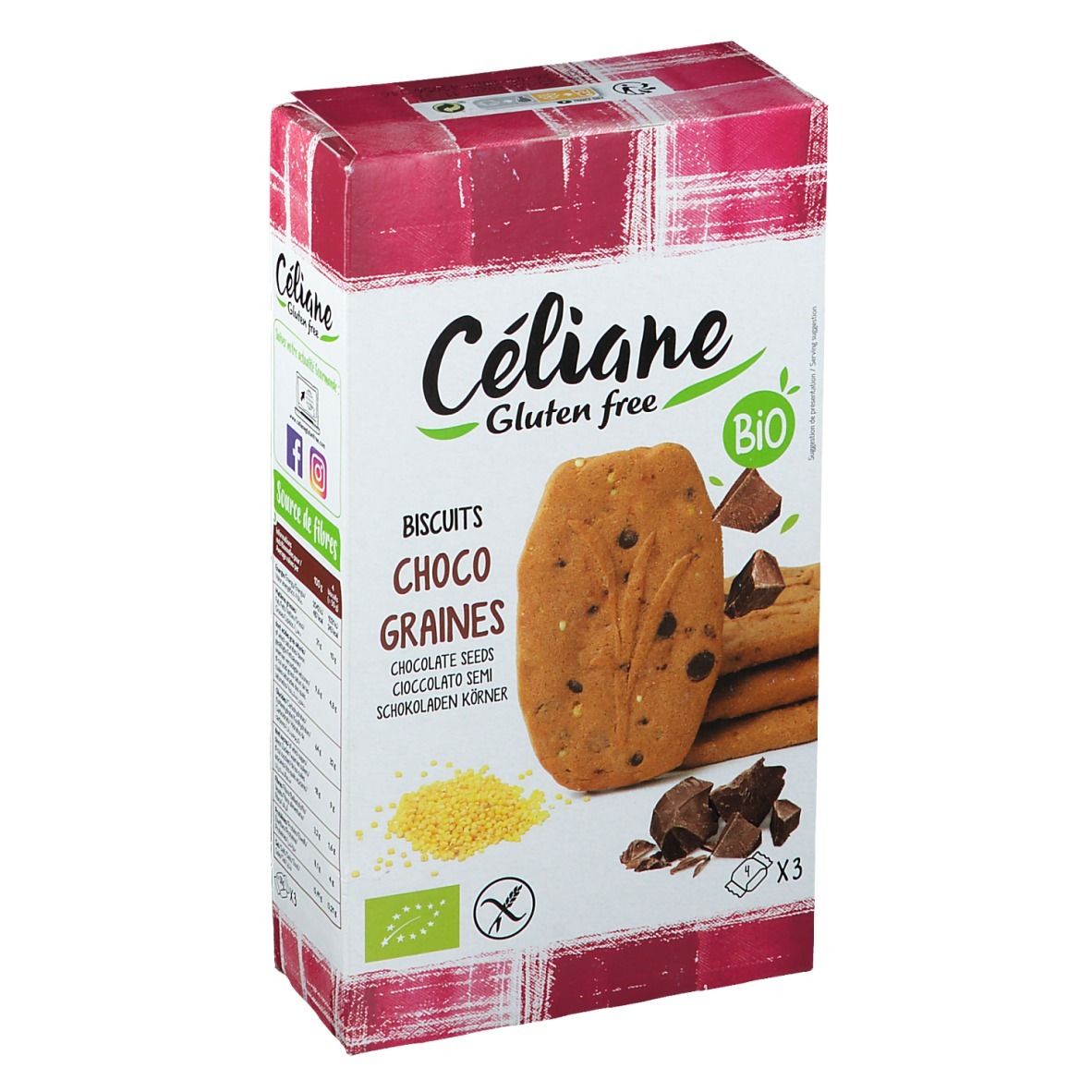 Celiane Ontbijtkoekjes Bio 150 g 3 St Kekse