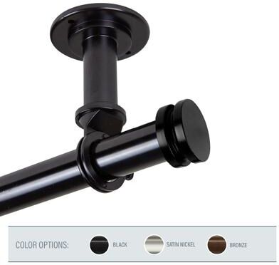 InStyleDesign Pita 1 inch Diameter Ceiling Curtain Rod/ Room Divider