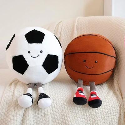 Uplift Treasures Plush Football And Basketball Sports Toy Pillow football