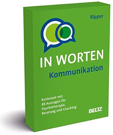 Kathrin Ripper - Kommunikation in Worten: Kartenset mit 99 Aussagen für Psychotherapie, Beratung und Coaching. Mit 8-seitigem Booklet im Stülpkarton, Kartenformat 5,9 x 9,2 cm. (Beltz Therapiekarten) - Preis vom 15.10.2026 23:06:25 h