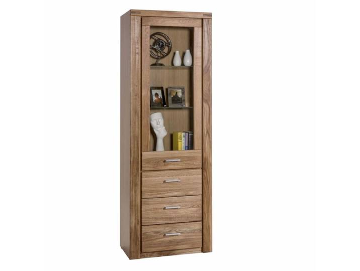 Trendstore Ellingen Vitrine aus massiver Wildeiche - 66 - 200 Modern, Natur