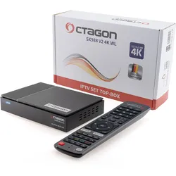 Octagon SX988 V2 4K WL UHD IPTV Smart TV Receiver, H.265 HEVC, 5G Wi-Fi, 1GB RAM, 8GB Flash
