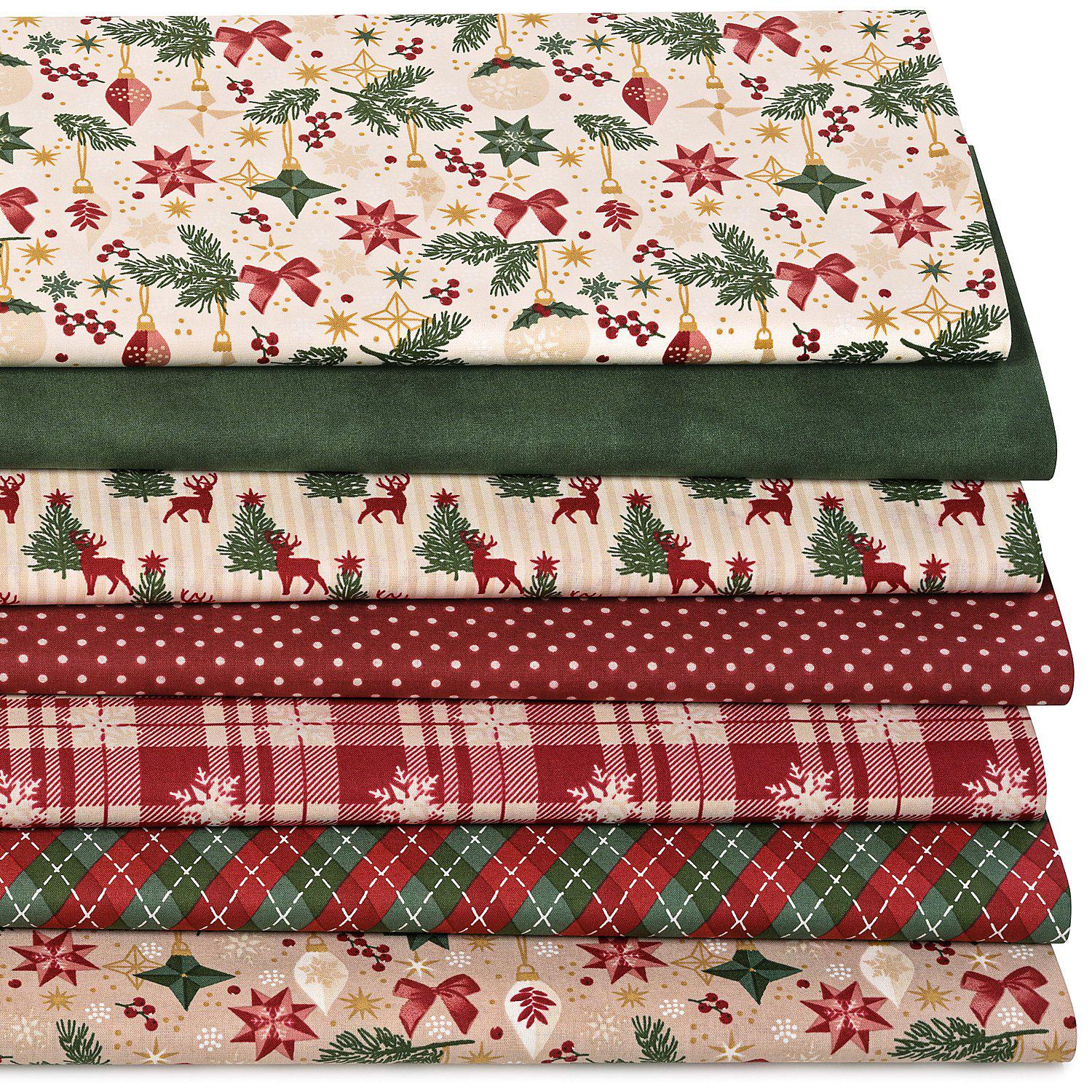 Patchwork- und Quiltpaket "X-Mas Country", natur-color