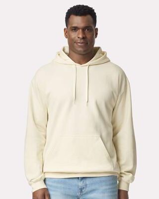 Gildan SF500 Softstyle Midweight Hooded Sweatshirt in Off White size 3XL   Fleece