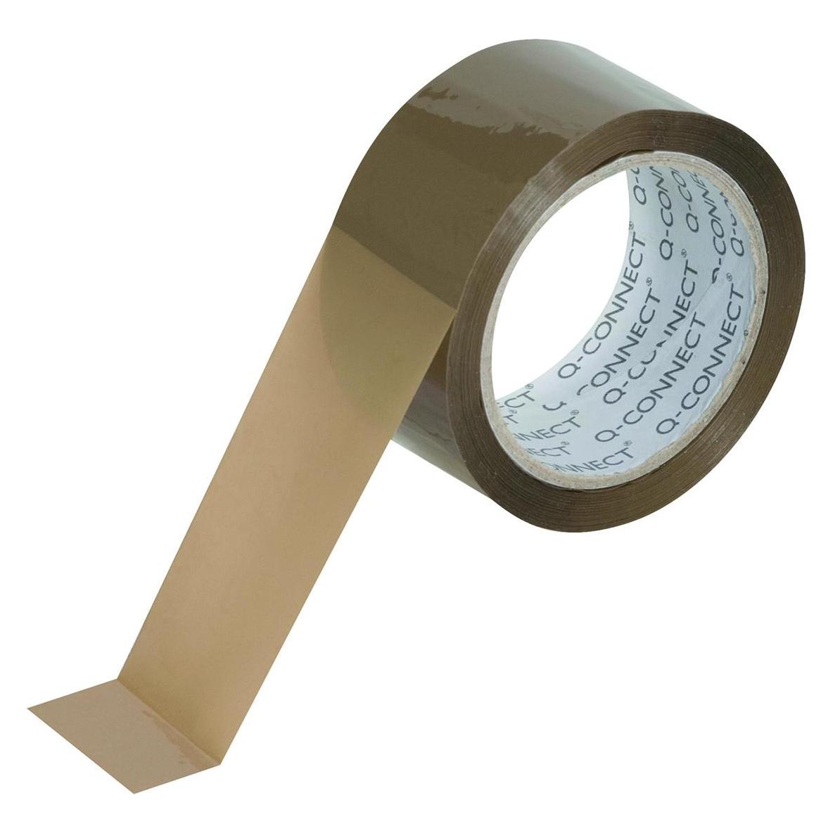 Q-Connect Paketband, 48 mm, 66 Jahre, braun (48 mm) (KF17484)
