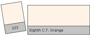Lee Filter Roll 223 8th C.T.Orange Eighth C