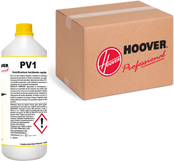 Hoover Scatola 12 flaconi PV1 Cristallizzante lucidante rapido 1 litro
