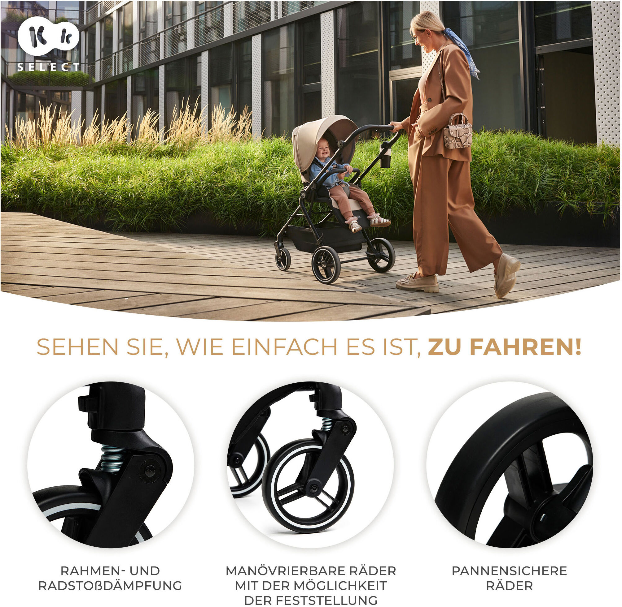 Kombi-Kinderwagen KINDERKRAFT "YOXI 2IN1", Baby, mystic grün, Aluminium, Kinderwagen Kombi-Kinderwagen
