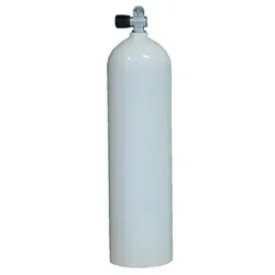 MES 11,1 L Aluflasche weiß 207 bar mit Ventil 12144